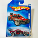 2009 Hot Wheels Rebel Rides Roll Cage rojo 5SP base ZAMAC