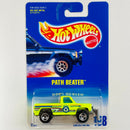 1997 Hot Wheels Path Beater 198 amarillo fluorescente SB base ZAMAC
