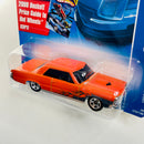 2008 Hot Wheels All Stars 1965 Pontiac GTO naranja con flamas 5SP