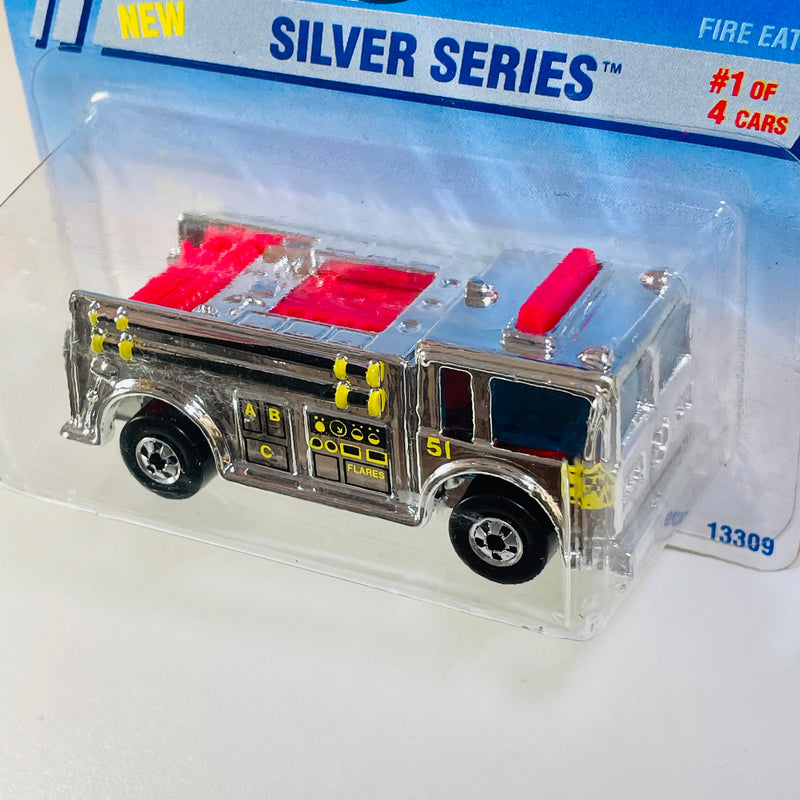 1995 Hot Wheels Silver Series Fire Eater cromado BW