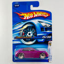 2006 Hot Wheels First Editions Unobtainium 1 015 rosado metálico Bling base ZAMAC