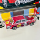 2021 Hot Wheels Car Culture Deutschland Design Mercedes Benz 300 SEL 6.8 AMG rojo Llantas de Goma RR