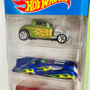 2015 Hot Wheels Flashfire 5 Pack Set de 5 - 32 Ford, Screamliner, 12 Camaro ZL1, Shelby GT500 Super Snake, Steel Flame
