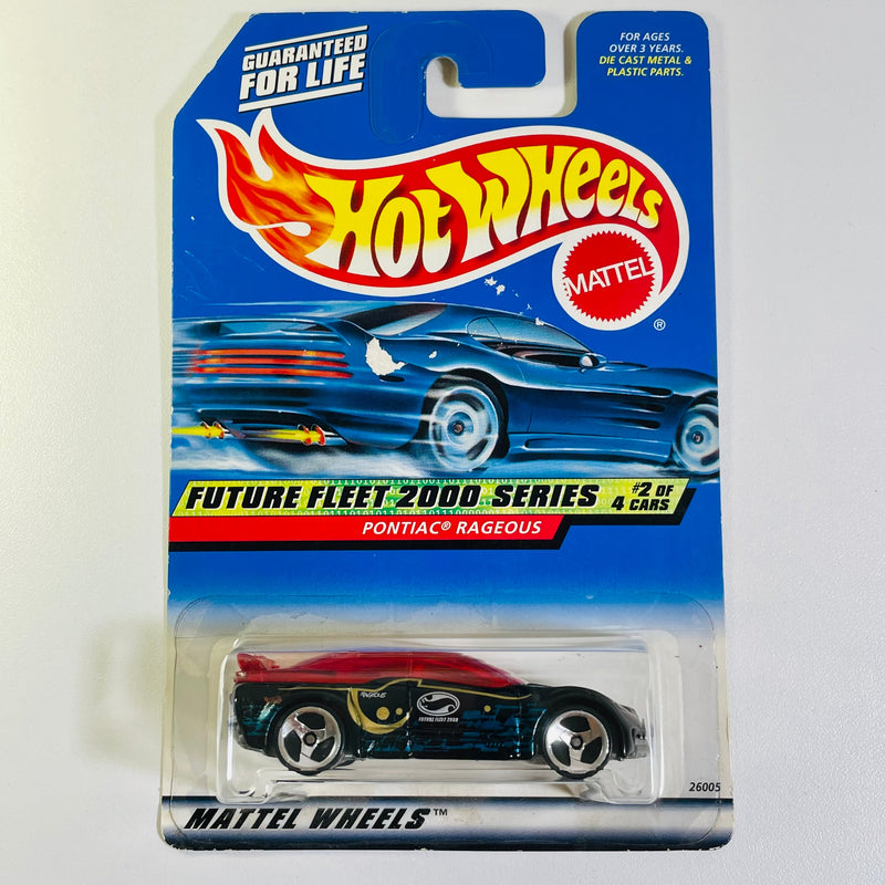 2000 Hot Wheels Future Fleet Series Pontiac Rageous negro 3SP