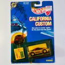 1990 Hot Wheels California Custom Pontiac Banshee dorado Llantas de Goma RR base ZAMAC