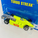 1994 Hot Wheels Turbo Streak 235 amarillo fluorescente BW base ZAMAC
