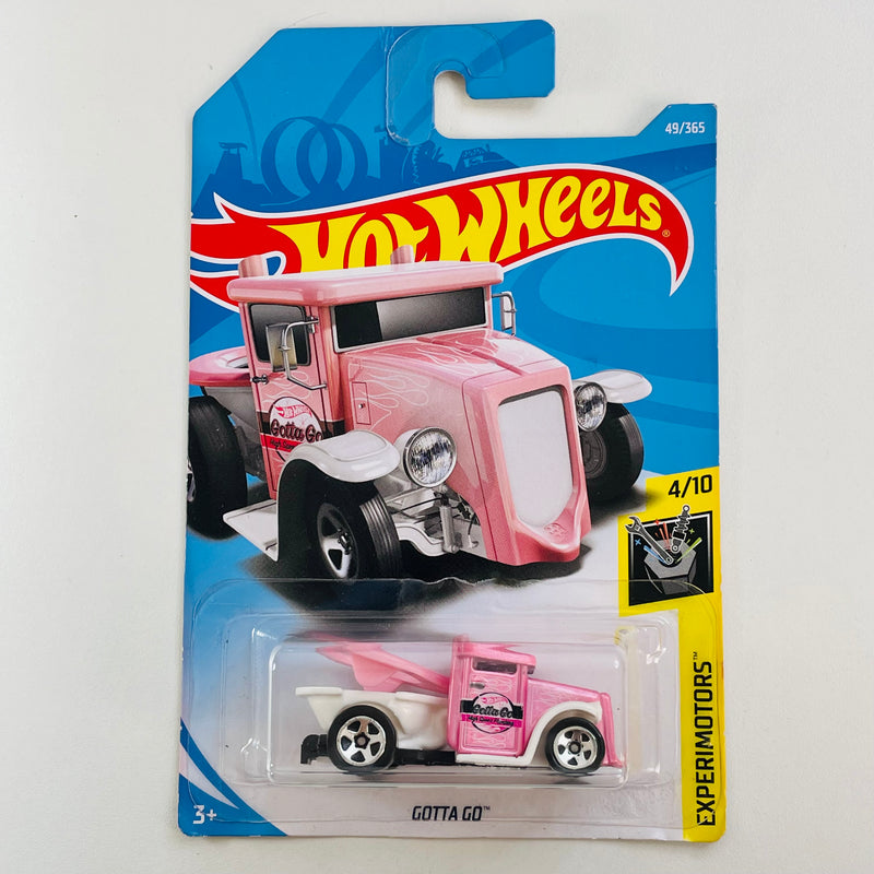 2018 Hot Wheels Experimotors Gotta Go rosado 5SP