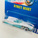 1991 Hot Wheels Street Beast 111 blanco con turquesa WW base ZAMAC Primera Edición