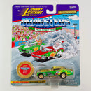1996 Johnny Lightning Dragsters Holiday '96 NHRA Limited Edition 1/15,000 Nitro Santa 72 Dodge Charger Funny Car dorado con verde