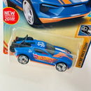 2018 Hot Wheels HW 50 Race Team Rise N Climb azul 50L Primera Edición con 2 Motos atrás