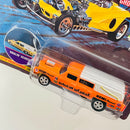 1996 Johnny Lightning Frightning Lightnings Limited Edition Series 1 Haulin' Hearse 1966 Cadillac Hearse naranja