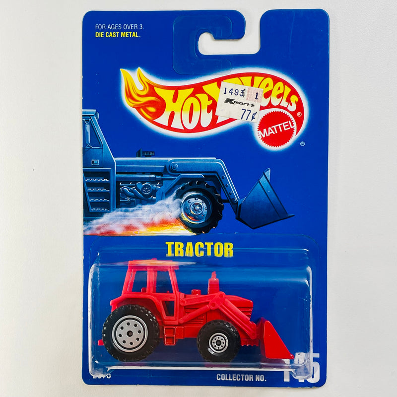 1992 Hot Wheels Tractor 145 rojo CT