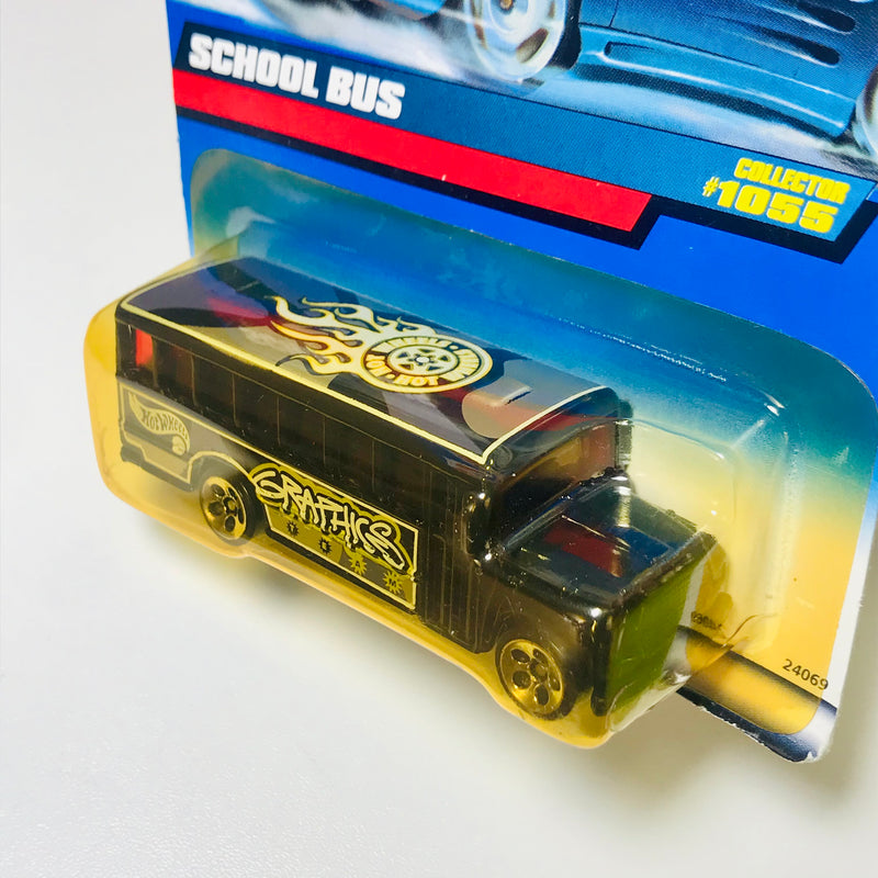 1999 Hot Wheels School Bus 1055 negro 5DOT