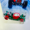2014 Hot Wheels Holiday Hot Rods Hot Tub verde metálico OH5 base ZAMAC