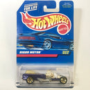 1998 Hot Wheels Rigor Motor 852 morado 5SP base ZAMAC variante llanta trasera pequeña