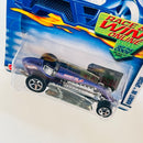 2002 Hot Wheels First Editions Rocket Oil Special 048 morado 5SP base ZAMAC Primera Edición