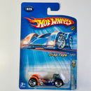 2005 Hot Wheels Drop Tops First Editions Flattery 026 morado 5SP base ZAMAC
