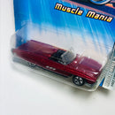 2005 Hot Wheels Muscle Mania 1963 T-Bird Ford 102 rojo 5SP base ZAMAC