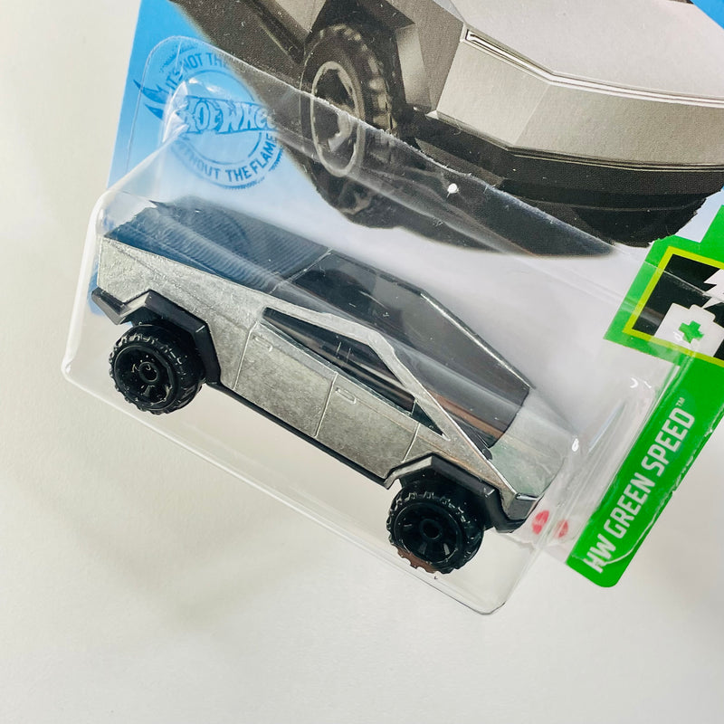 2021 Hot Wheels HW Green Speed Tesla Cybertruck zinc platinado ZAMAC 6SP