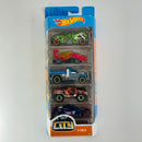 2019 Hot Wheels City 5 Pack Set de 5 - Double Demon, Dragon Blaster, So Plowed, Dawgzilla, Roll Cage