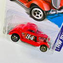 2013 Hot Wheels HW Showroom 34 Ford 3-Window rojo 5SP base ZAMAC Exclusivo Kmart