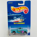1996 Hot Wheels Chevy 56 Flashsider 136 turquesa 5DOT variante Base Gris - Raro de Encontrar