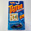 1993 Hot Wheels Tattoo Machines Lightning Storm Science Friction azul BW base ZAMAC