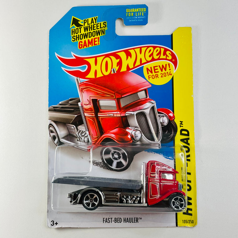 2014 Hot Wheels HW Off-Road Fast-Bed Hauler rojo MC5