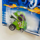 2001 Hot Wheels First Editions Hyper Mite 029 verde metálico tampo azul 5SP Primera Edición