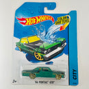 2014 Hot Wheels Color Shifters 64 Pontiac GTO verde metálico Y5 base ZAMAC