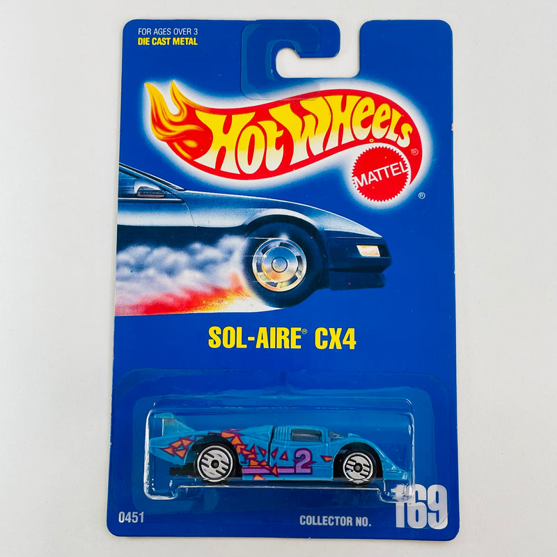 1992 Hot Wheels Sol-Aire CX4 169 azul UH