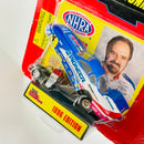 1996 Racing Champions Premier Edition NHRA Tom Hoover Pioneer Mopar Dodge Funny Car azul con blanco