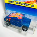 1997 Hot Wheels Race Team Series III Hummer Humvee azul SB base ZAMAC