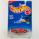 1996 Hot Wheels GT Racer 468 naranja fluorescente LW base ZAMAC
