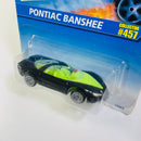 1996 Hot Wheels Pontiac Banshee 457 negro LW base ZAMAC