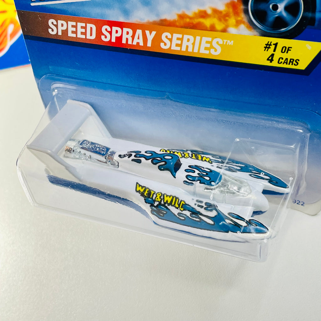 1997 Hot Wheels Speed Spray Series Colección Set de 4 - Hydroplane, St