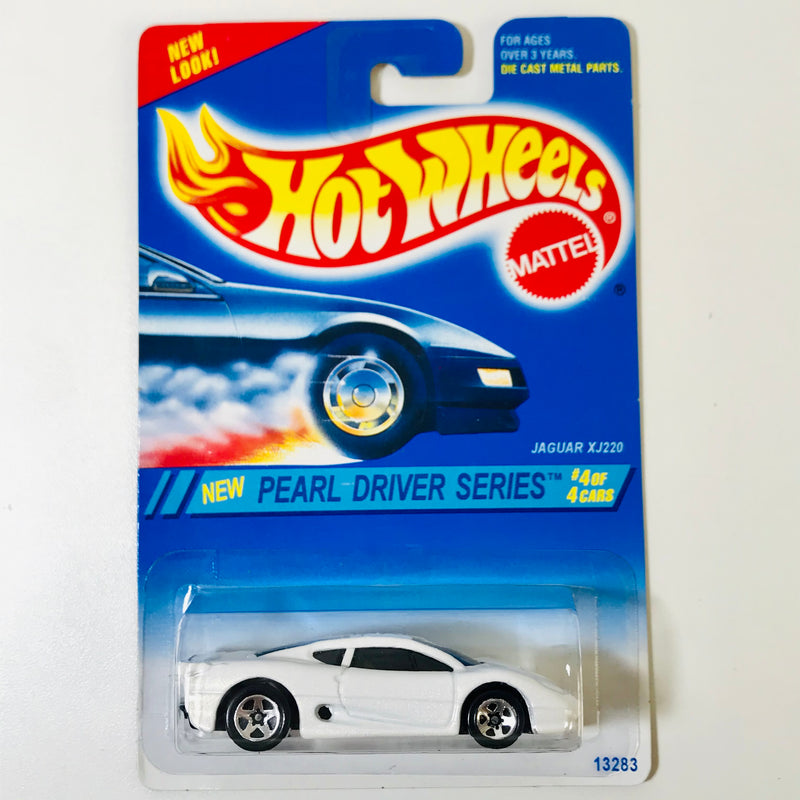 1995 Hot Wheels Pearl Driver Series Jaguar XJ220 blanco 5SP