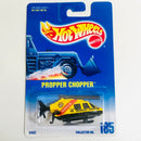 1997 Hot Wheels Propper Chopper 185 amarillo con negro