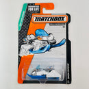 2015 Matchbox MBX Explorers Snow Ripper plata metálico con blanco
