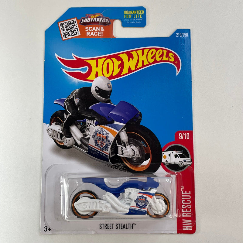 2016 Hot Wheels HW Rescue Street Stealth azul MC3