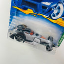 2001 Hot Wheels Limited Edition Treasure Hunt Series Hammered Coupe 006 plata PR5 base ZAMAC