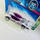 2004 Hot Wheels Treasure Hunt T-Hunt Splittin Image 106 blanco Llantas de Goma RR base ZAMAC