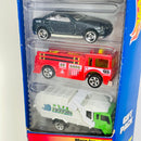 1999 Hot Wheels City Center 5 Pack Set de 5 - Good Humor Ice Cream Truck, Dodge Caravan, Mercedes SLK, Fire Eater, Recycling Truck