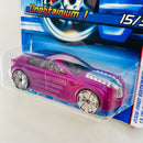 2006 Hot Wheels First Editions Unobtainium 1 015 rosado metálico Bling base ZAMAC
