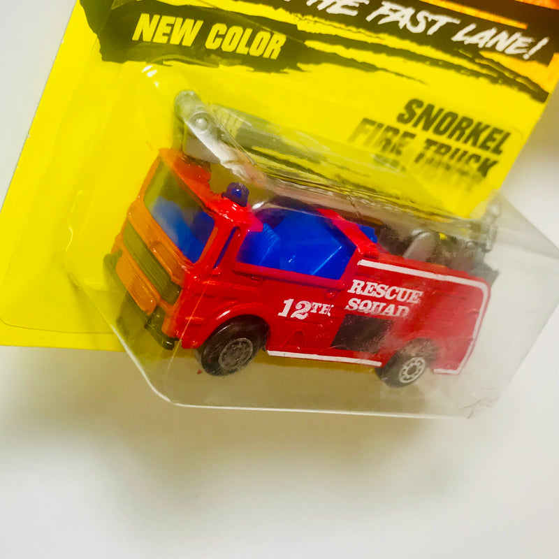 1996 Matchbox Snorkel Fire Truck 63 rojo