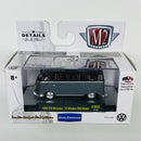 2018 M2 Machines Auto-Thentics Limited Edition 1/6,888 1958 VW Volkswagen Microbus 15 Window USA Model gris Llantas de Goma