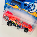 2000 Hot Wheels Speed Blaster Series Pontiac Firebird Funny Car 037 naranja metálico 5SP base ZAMAC