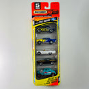 1997 Matchbox American Street Machines 5 Pack Set de 5 - 1962 Chevrolet Corvette, 1957 Chevrolet Bel Air Hot Rod, 1957 Ford Thunderbird, 1970 Pontiac GTO, 1933 Willys Street Rod