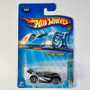 2005 Hot Wheels Drop Tops First Editions Mid Drift 027 plata 10SP base ZAMAC