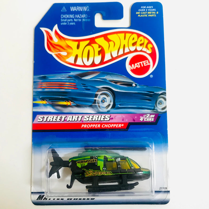 1999 Hot Wheels Street Art Series Propper Chopper verde